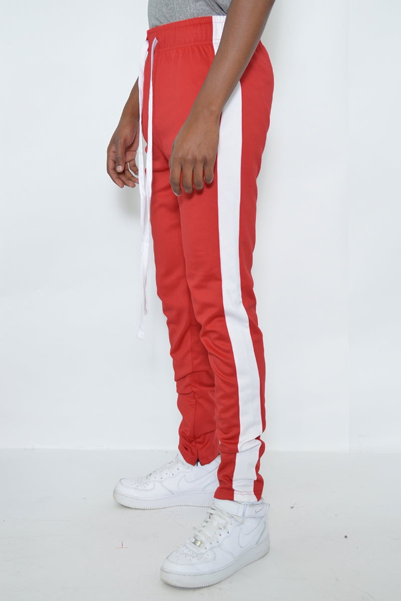 Amazon.com: WEIV GEAR Men's Track Pants – Classic Slim Fit Side Stripe  Drawstring Waist Ankle Zipper Active Workout Joggers Sweatpants TP123  Orange/White 2XL : Clothing, Shoes & Jewelry